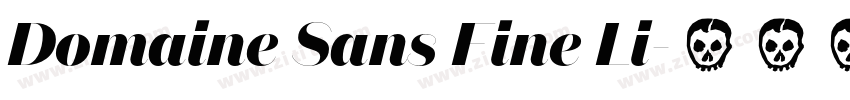 Domaine Sans Fine Li字体转换